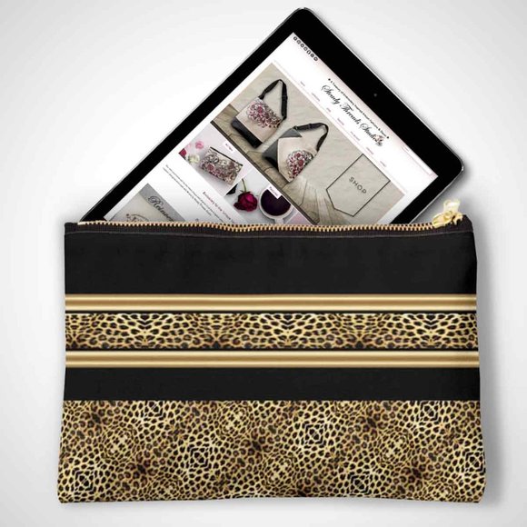 Animal Print 12x8 Cosmetic, Toiletry Handbag Pouch - Picture 1 of 5